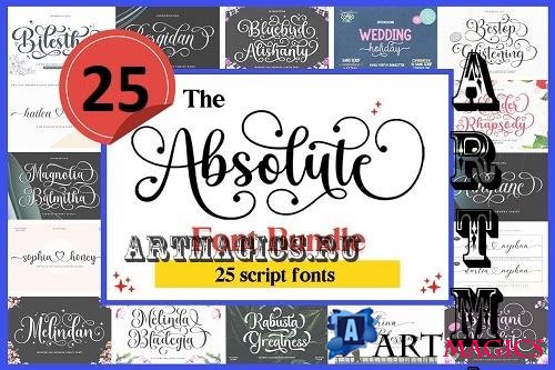 Absolute Font Collection - 25 Premium Fonts