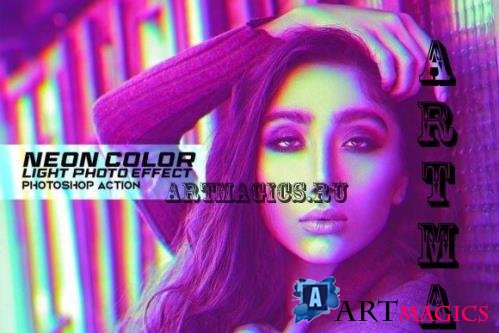Neon Color Light Photo Effect - 7222174