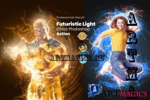 Futuristic Light Photo Effect - 7343070