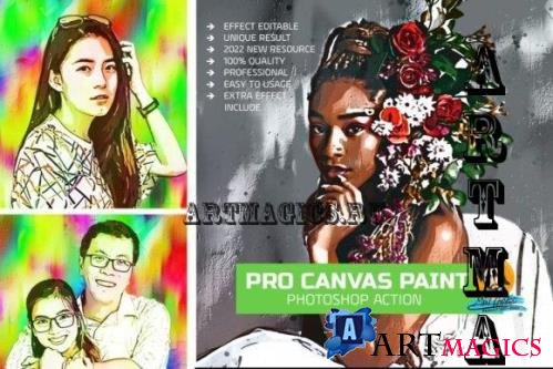 Pro Canvas Paint Effect - 7053145