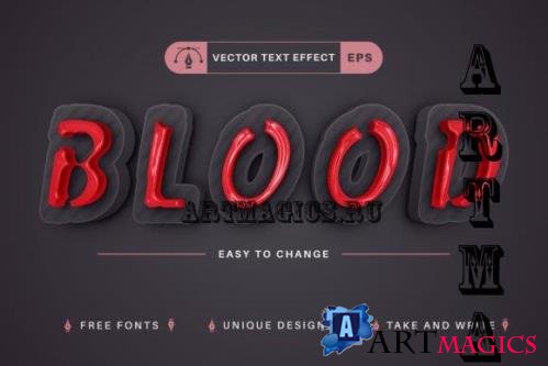 Bloody - Editable Text Effect - 14484221