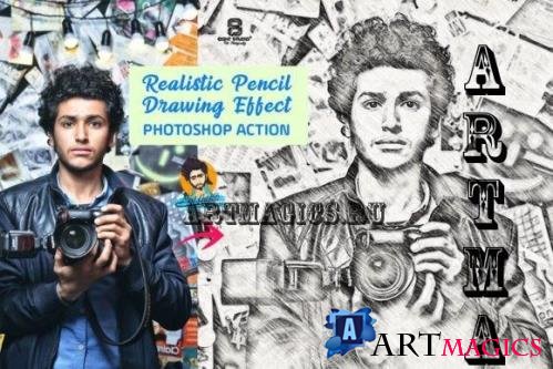 Realistic Pencil Drawing Effect - 7099937