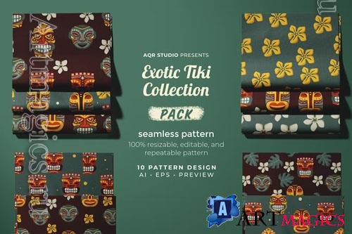Exotic Tiki Collection - Seamless Pattern 