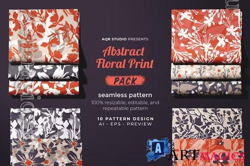 Abstract Floral Print - Seamless Pattern 