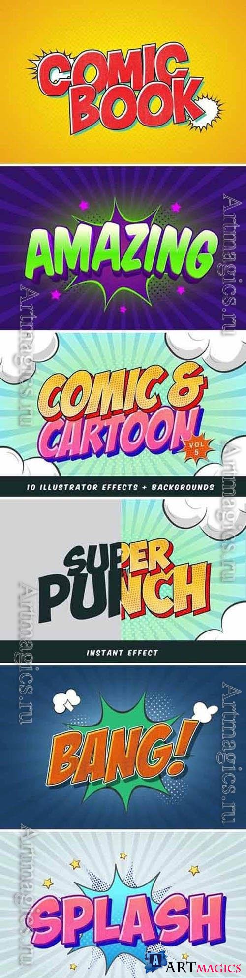 Comic Book Styles for Illustrator V5