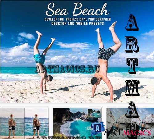 Sea Beach Lightroom Presets - Desktop & Mobile - 2LLCMD4