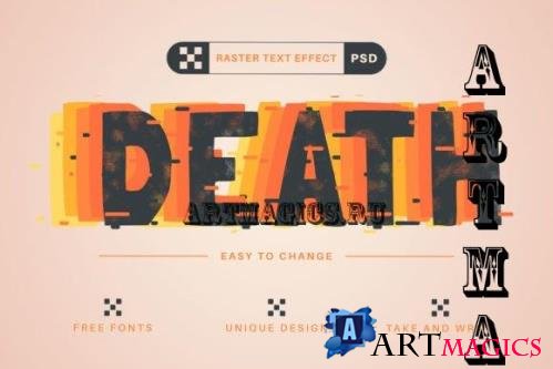 Death - Editable Text Effect - 14501047