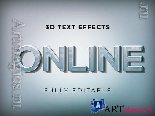 Psd online creative editable text effect design