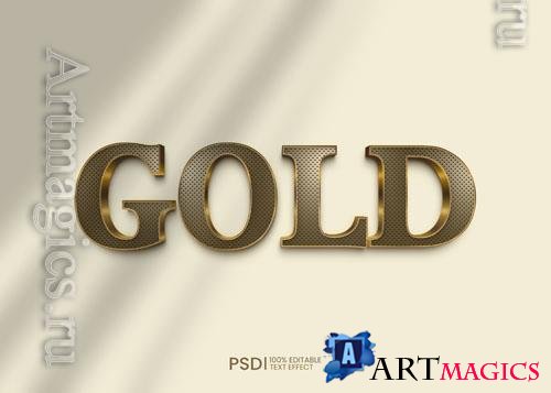 PSD luxury gold text style effect
