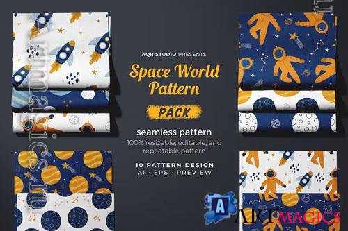 Space World - Seamless Pattern