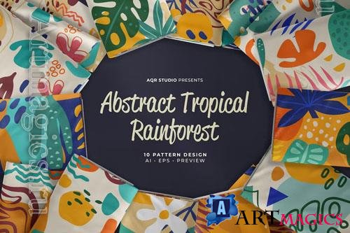 Tropical Rainforest - Seamless Pattern