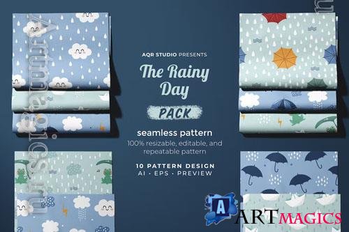 The Rainy Day - Seamless Pattern