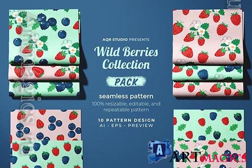 Wild Berries - Seamless Pattern