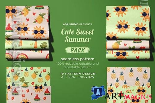 Cute Sweet Summer - Seamless Pattern