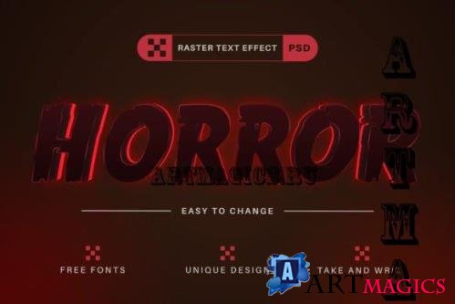 Inferno Horror Editable Text Effect - 15407519