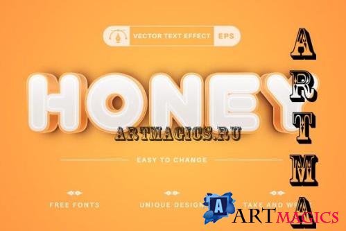 Honey - Editable Text Effect - 15412764