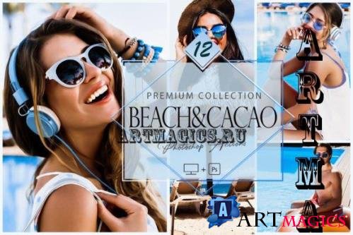 12 Photoshop Actions, Beach & Cacao