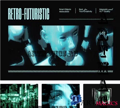 Retro-Futuristic Photo Effect - 14483567