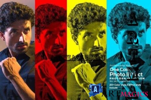 One Color Effect Photoshop Action - 10356070