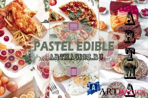 12 Pastel Edible Mobile & Desktop Lightroom Presets, Gourmet - 2569786