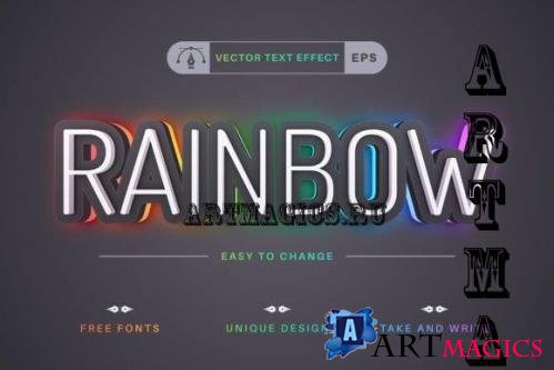 Rainbow - Editable Text Effect - 16086053