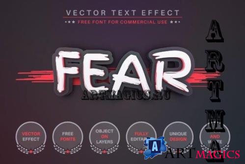 Blood Fear - Editable Text Effect - 16097866