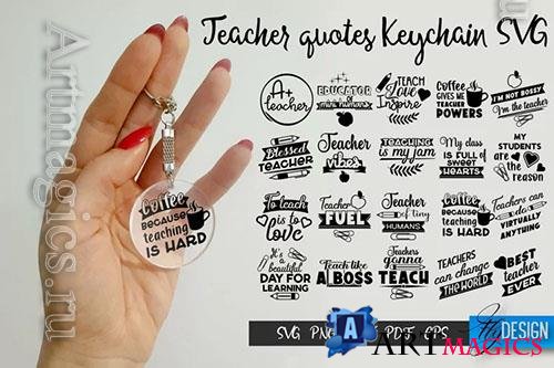 Bundle Teachers Keychain template design