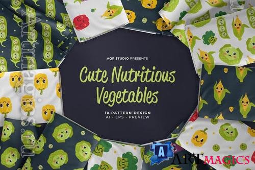 Nutritious Vegetables - Seamless Pattern