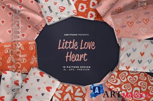 Little Love Heart - Seamless Pattern