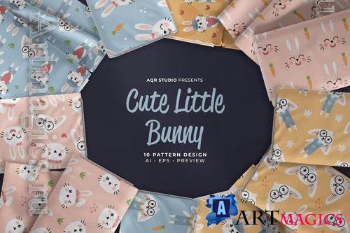 Cute Little Bunny - Seamless Pattern