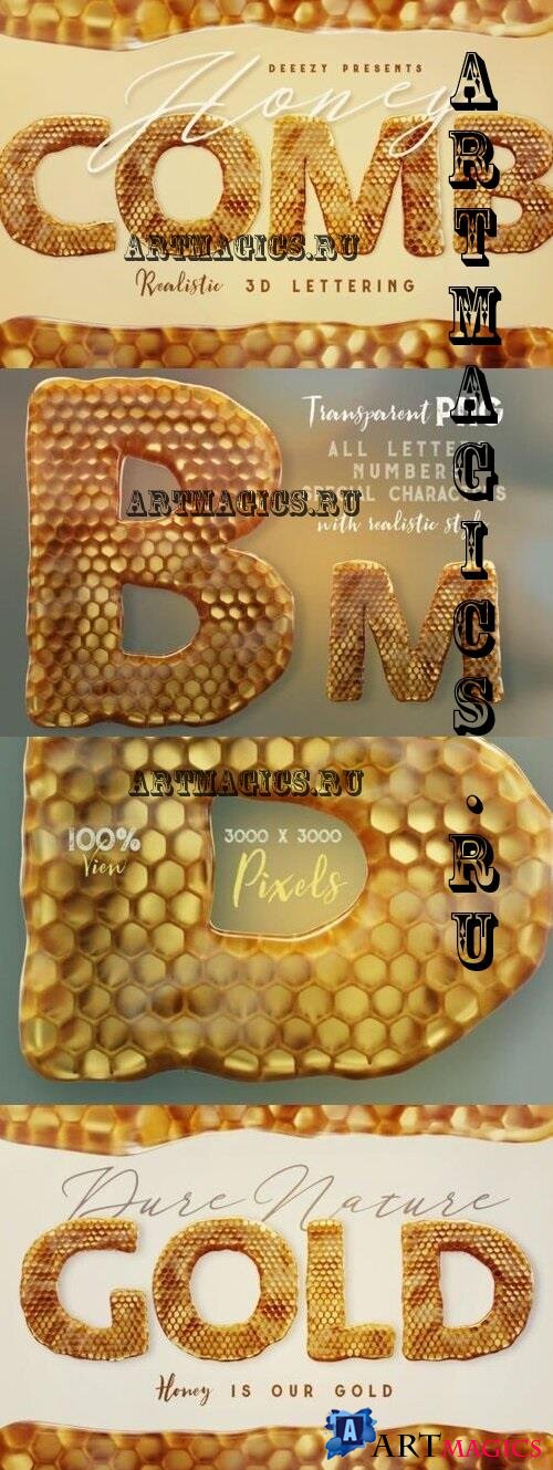 Honeycomb - 3D Lettering - 3340240