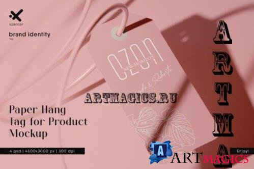 Paper Hang Tag for Product Mockup - 2579886