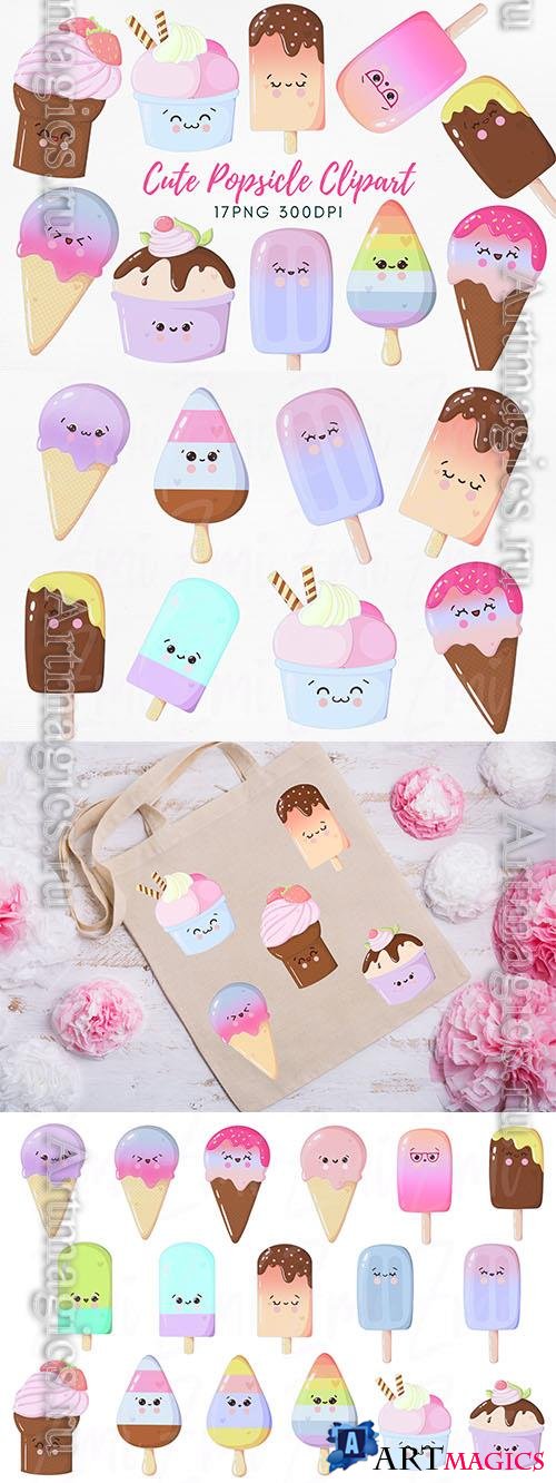 Ice cream  bundle design elements