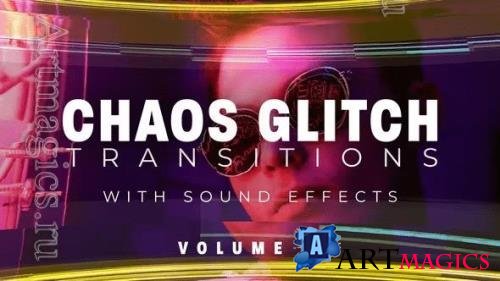 Videohive - Chaos Glitch Transitions v2 Pack 20 Dynamic Effects with Unique Sound for Premiere Pro 44760264