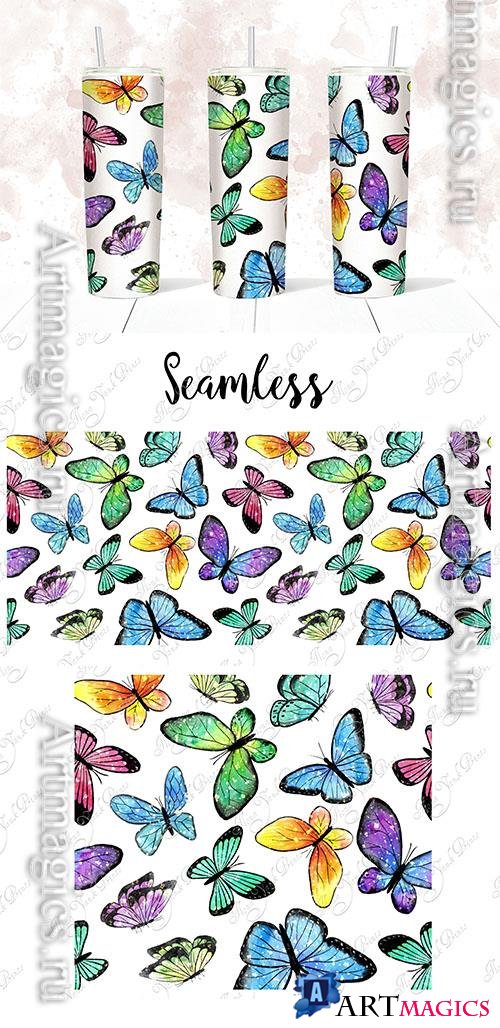 Butterflies tumbler design