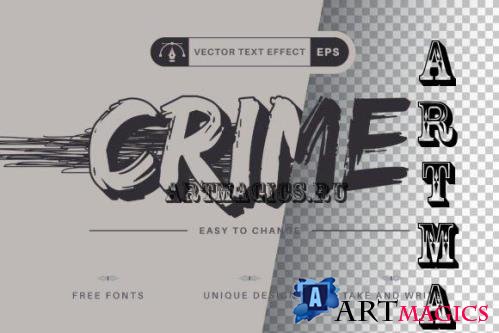 Grunge Crime - Editable Text Effect - 16485832
