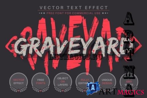 Graveyard - Editable Text Effect - 16485209