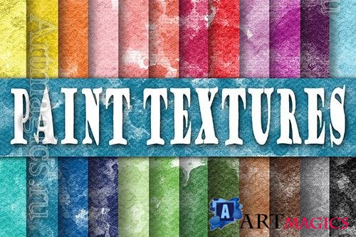 Watercolor paint textures digital papers