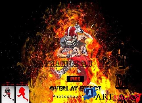 Fire Overlay Effect Photoshop Action - 16499478