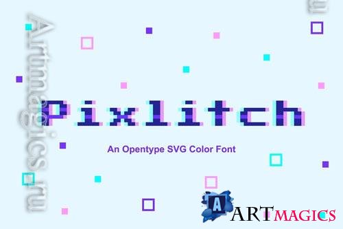 Pixlitch font