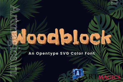 Woodblock font