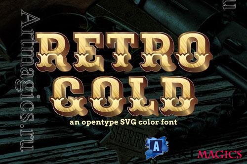 Retro Gold font