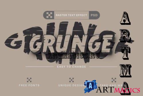 Grunge - Editable Text Effect - 16492662