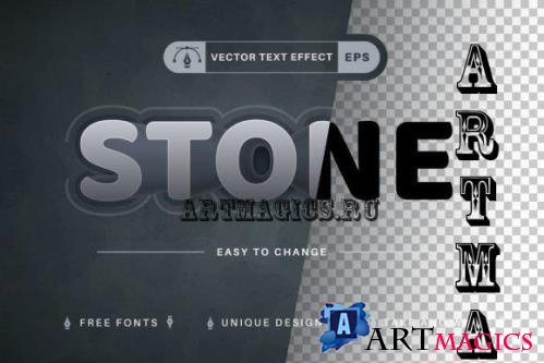 3D Stone - Editable Text Effect - 16508630
