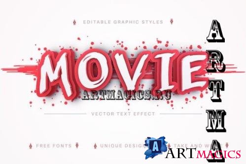 Bloody Movie - Editable Text Effect - 16507854