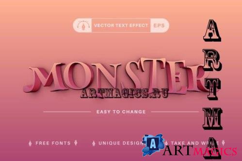 Monster - Editable Text Effect - 16513529