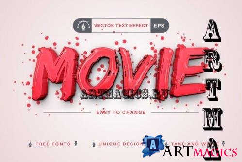 Blood Movie - Editable Text Effect - 16526199