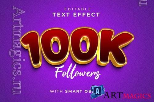 PSD purple background with a number of followers in gold letters