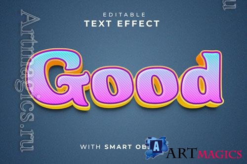 PSD colorful text effect with smart object