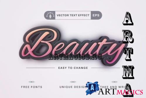 Beauty - Editable Text Effect - 16531935